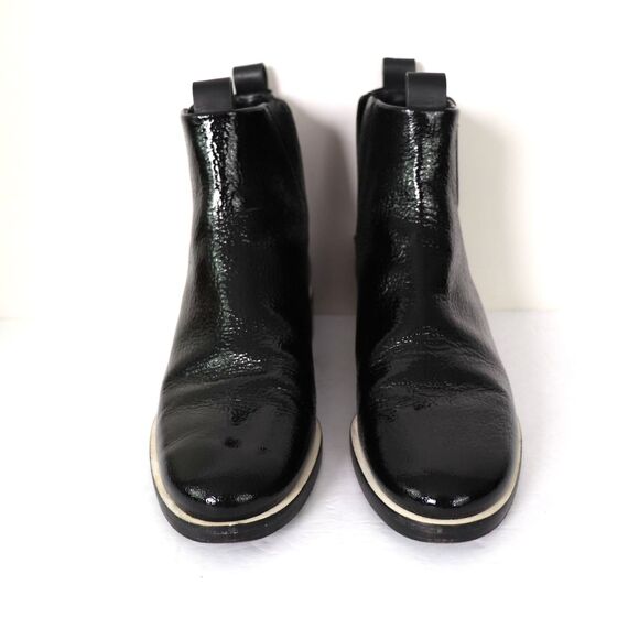 Mercedes Castillo Xandra patent Leather CHELSEA ANKLE boots size 7.5 - Picture 3 of 8